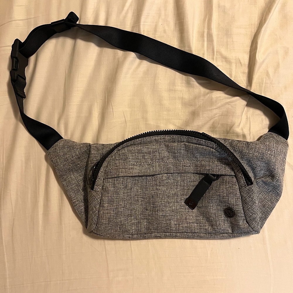 Lululemon Heathered Gray Belt Bag/Fanny Pack